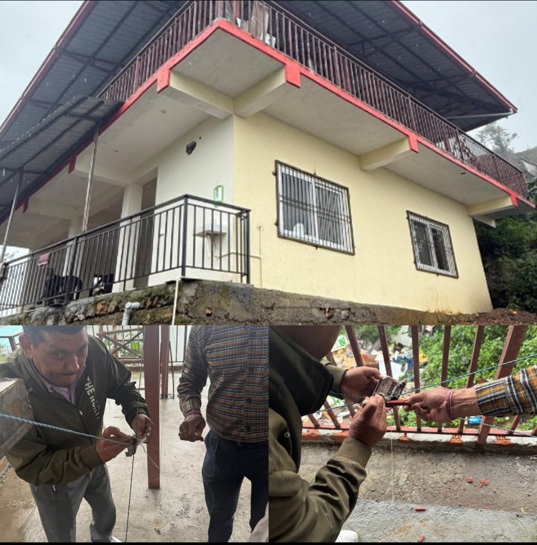 मसूरी में अवैध निर्माण पर चला प्रशासन का डंडा, निर्माण सील